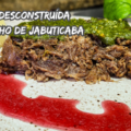 rabada desconstruida com molho de jabuticaba