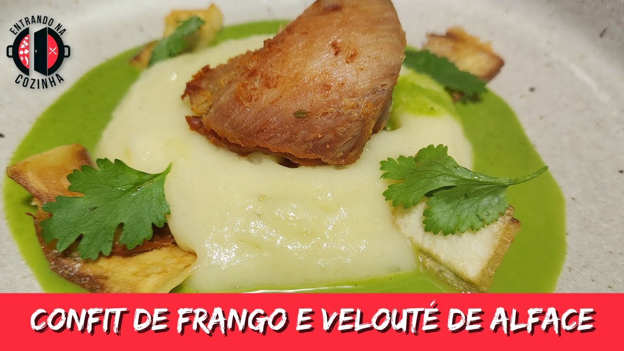 No momento você está vendo Confit de Frango com Velouté de Alface