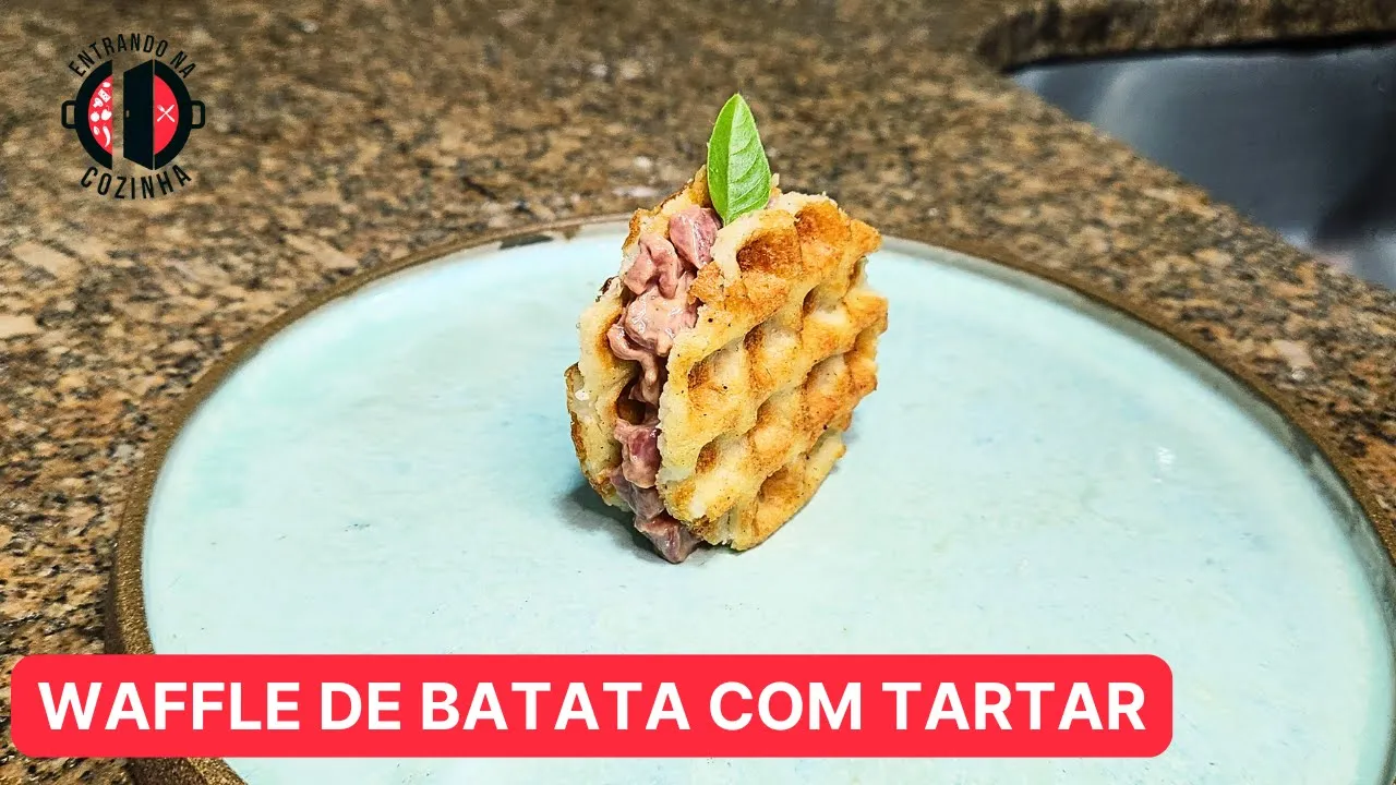 No momento você está vendo Como fazer Waffle de batata crocante – Amuse Bouche