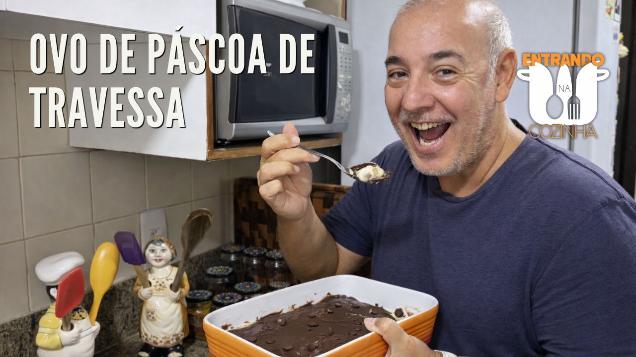 No momento você está vendo Ovo de Páscoa na Travessa Super Cremoso – Rápido e Fácil